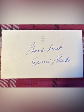 1956 Ernie Banks Autograph